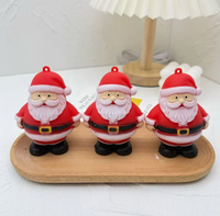 Jouet Squishy Père Noël Mignon en TPR à Remontée Lente, Extensible, Anti-Stress, Jouet Fidget, Cadeaux de Noël pour Enfants et Adultes