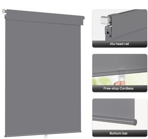Customize Modern Style Waterproof Full Blackout Cordless Spring Control Manual <strong>Roller</strong> <strong>Blinds</strong> for <strong>Kitchen</strong> - Product Image 3