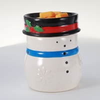 Lampe chauffe-cire en céramique de Noël au design mignon, diffuseur électrique d'arômes, lampe à parfum, prise multi-usages, prise américaine, ampoule halogène, pour la maison, certifié ETL