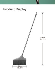Outils de nettoyage domestique en gros : <span class=keywords><strong>Balai</strong></span> et serpillière en acier inoxydable avec tête pour poils d'animaux, poils doux et manche en plastique - Product Image 6