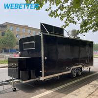 Camion de restauration rapide mobile WEBETTER, remorque pour hot-dogs, remorques de concession pour pizzas et café, avec équipement de cuisine complet