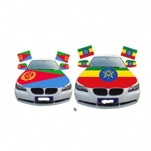 2026 Venta al por mayor a bajo precio: Cubierta de capó de coche con bandera nacional de país, de tela de elastano elástica, con logotipo personalizado por sublimación - Product Image 3