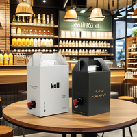 Boîte à café personnalisée AT PACK 1L 3L 5L 96OZ, conteneur de voyage pour café, distributeur de café à emporter, conteneurs noirs pour café à emporter