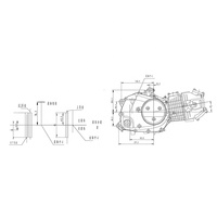 Moteurs de moto de haute qualité CQJB Assemblage de moteur de moto refroidi par air 125/150cc