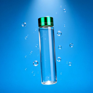 Alta Qualidade Popular Mini 22mm Diâmetro Borosilicato Seco Flor Chá Recipiente 20ml 30ml 40ml 50ml Garrafa De Tubo De Vidro Com Tampa - Product Image 1