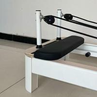 Machine de Pilates pliable légère et réglable en hauteur, en alliage d'aluminium de qualité supérieure, rose
