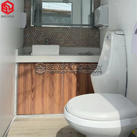 Remorque de toilette portable haut de gamme Belyoo pour chantiers de construction et fêtes en plein air