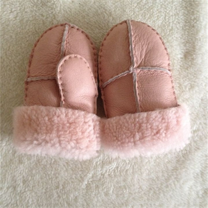 Nouveauté 2026 : Gants en cuir véritable pour femmes avec revers en fourrure de mouton, <span class=keywords><strong>mitaines</strong></span> en peau de mouton – Vente en gros - Product Image 1