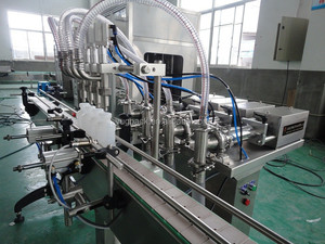 Tự Động Thép Không Gỉ 304/316 Thủy Tinh Chai Nhựa 4 Đầu Chất Tẩy Rửa Nước Trái Cây Sữa Dầu Dừa Ăn Được Máy Làm Đầy Dầu Chất Lỏng - Product Image 4