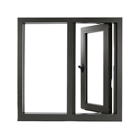Ventanas de Alta Seguridad Antirrobo con Rejillas y Marco de Aleación de Aluminio Reforzado para Escuelas, Baños y Villas