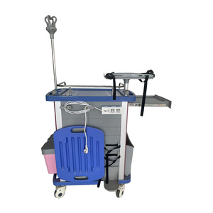 XIAQIAO Mobile Emergency Cart 5 Drawer ABS Aluminum Profile Multi Function Hospital <b>Trolley</b> - Product Image 3