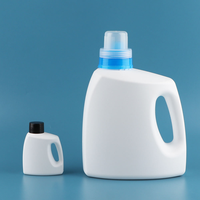Bouteilles de détergent à lessive miniatures en HDPE blanc de 100 ml pour détergent liquide et adoucissant pour tissus