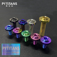 Gr5 boulons en titane m6 m10 m5 vis grande tête torx vis personnalisées tête de disque vis en titane m10 m6 moto par PYTIANS