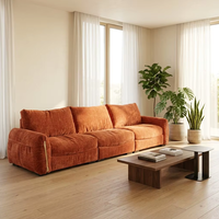 Housse de canapé modulaire en L de haute qualité, moderne, pour appartement, hôtel, villa, avec rembourrage en éponge, pour salon, États-Unis