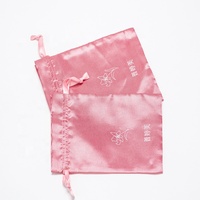 Sacs cadeaux en soie à cordon de serrage les plus vendus pour la fête des mères, pochettes en satin pour cadeaux sucrés