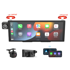 Macchina fotografica a tre vie da 10.25 pollici Carplay Wireless Android <span class=keywords><strong>Auto</strong></span> <span class=keywords><strong>Auto</strong></span> schermo 4K fotocamera anteriore 1080P posteriore <span class=keywords><strong>per</strong></span> <span class=keywords><strong>Bluetooth</strong></span> Car Black Box - Product Image 1