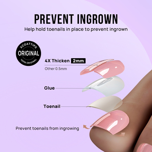 Ongles artificiels en gel souple avec logo personnalisé, vente en gros, ongles de <span class=keywords><strong>pied</strong></span> artificiels, ongles en gel glacés, donuts, faits à la main, ongles artificiels à presser - Product Image 4