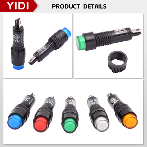 ไฟเลี้ยว <span class=keywords><strong>LED</strong></span> แบบพลาสติก ขนาด 8 มม. พร้อมขาเชื่อม 220V สำหรับจักรยาน รถยนต์ มอเตอร์ไซค์ ไฟเตือนด้านข้าง สีฟ้า เขียว แดง ขาว เหลือง - Product Image 2