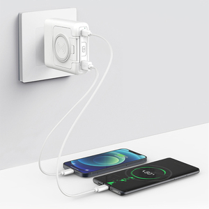 Imprimer votre Logo QUANTITÉ MINIMALE DE COMMANDE 200 pcs AC Adaptateur 15W Sans Fil Portable Chargeurs, Muti-fonctionnelle Batteries et Alimentations pour <span class=keywords><strong>iphone</strong></span> - Product Image 4