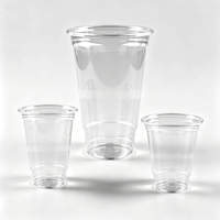 Gobelet en plastique jetable 20 oz pour smoothie et milkshake, écologique, durable, logo personnalisable