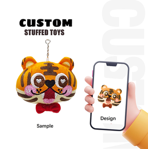 Portachiavi in Peluche Personalizzato di Alta Qualità, Ecologico, Super Morbido in Cotone PP, con Design di <span class=keywords><strong>Animali</strong></span> Cartoon e Logo Personalizzato - Product Image 4