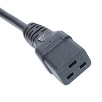 Câble d'extension CA IEC C20 vers C19, cordon d'alimentation européen 16A, 0,5M-15M, 1 prise