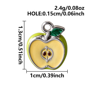 D1069 Accessori Fai da Te Ciondolo Gioielli in Acciaio Inossidabile 316, Charm 3D a forma di Ciambella, Astronauta, Angelo, Mela, Barca, Campana per Orecchini e Collane - Product Image 6