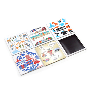 Aimant de réfrigérateur en fer blanc <span class=keywords><strong>personnalisé</strong></span>, style pays européen, 80*53mm, 90x65mm - Product Image 4