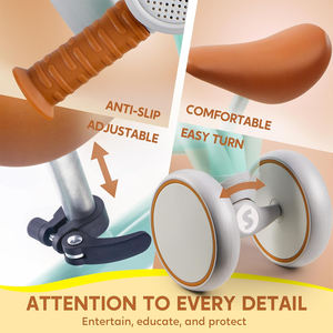 Trottinette Électrique 3-en-1 pour Enfants, Style Tricycle, Poussette Bébé avec Musique, Bulles et Sifflet Bibi, Quatre Roues - Meilleure Vente - Product Image 3