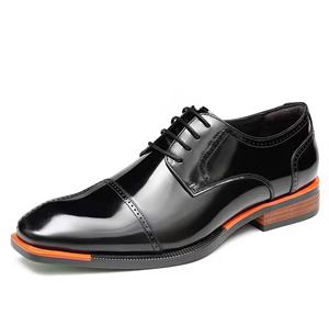 Chaussures Oxford en cuir faites à la main pour hommes, à bout fermé, à enfiler, imperméables, pour le travail - Product Image 5