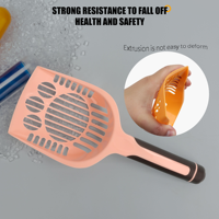 Pelle à litière pour chat en tofu, durable, écologique, réutilisable, portable, en plastique, résistante aux chutes, pour l'élimination des déchets d'animaux de compagnie