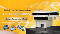 3d Patches Tpu logo Printer Uv 9060 Flatbed Uv Textile Emboss Printing Machine