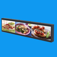 Pantalla LCD Ultra Ancha para Borde de Estante Quiosco Publicitario para Supermercado TV Señalización Digital Reproductor de Video Android para Anuncios de Barra Estirada