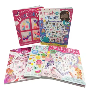 Libros educativos personalizados para colorear, actividades de dibujo para niños, impresión infantil, libro de pegatinas