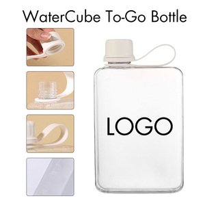 Botella de Agua Portátil Personalizada con Logotipo, Creativa, Cuadrada, Grande, de Tritán, Libre de BPA, a Prueba de Fugas, con Tapa de Rosca, Venta al Por Mayor - Product Image 3