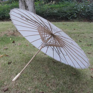 Mr Mrs, appena sposato, matrimonio nuziale ombrelli foto oggetti di scena all'ingrosso festa di nozze all'aperto Souvenir in legno carta bianca ombrello - Product Image 4