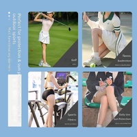 Collant de compression sportif 20D d'été, rafraîchissant, tricoté, avec logo personnalisé, protection UV, haute élasticité, pour le golf, vente en gros, anti-humidité