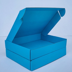 Boîtes d'expédition en carton ondulé à trois couches en gros pour l'emballage logistique express, accessoires vestimentaires carrés avec pelliculage brillant - Product Image 3