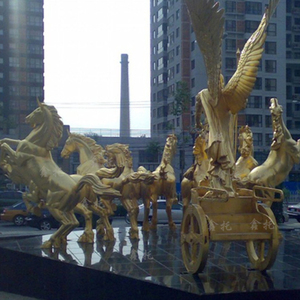 屋外装飾カスタマイズされた大型動物ジャンプブロンズ馬彫刻鋳造技術と3Dデザイン - Product Image 3