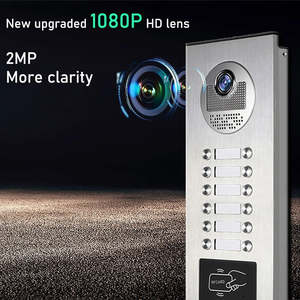 एक इमारत में कई अपार्टमेंट के लिए 10 इंच टच स्क्रीन मेटल वाटरप्रूफ दरवाजे की घंटी - Product Image 5