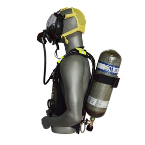 Appareil respiratoire autonome pour pompier, masque facial complet, respirateur à air comprimé avec manomètre et système de soutien dorsal - Product Image 2