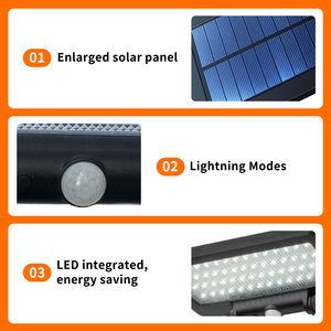 Hiện đại màu đen cảm biến chuyển động tường sconce nhỏ bên ngoài pin Powered ánh sáng ngoài trời di động không dây KHÁCH SẠN năng lượng mặt trời đèn tường - Product Image 5