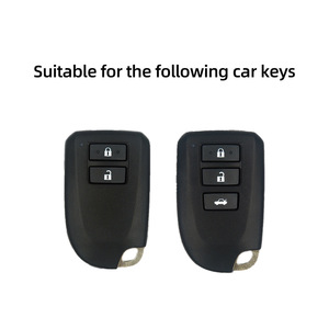 Étui de <span class=keywords><strong>clé</strong></span> de voiture de luxe en alliage de zinc avec porte-clés pour <span class=keywords><strong>Toyota</strong></span> <span class=keywords><strong>Yaris</strong></span> L/Vios, protection de télécommande intelligente, résistant aux rayures - Product Image 3