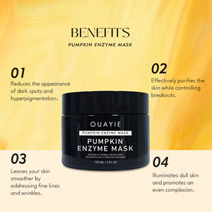 BLIW Label pribadi Resurfacing lembut, pengelupasan bersinar Anti keriput perawatan kulit masker enzim labu untuk garis halus kusam - Product Image 5