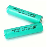 Batterie cylindrique LiFePO4 18650 3,34 V 3600 mAh rechargeable à décharge profonde haute énergie pour station d'énergie solaire