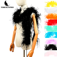Schal Straußen feder Boa für Home Party Hochzeit Weihnachts dekor DIY Craft Kleidung Kostüm Tanz kleid Accecssoy