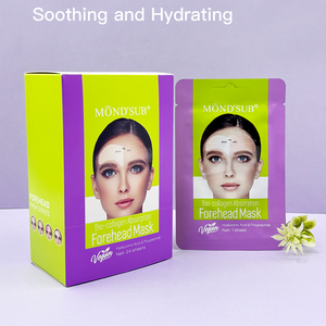 OEM masker dalam nyata kolagen Bio pengencang Korea, masker pembungkus kolagen nyata pelembap dahi dan keriput - Product Image 4
