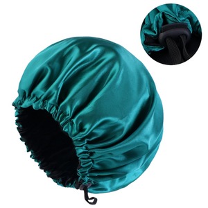 <span class=keywords><strong>Bonnet</strong></span> en satin personnalisé avec logo pour femmes, <span class=keywords><strong>bonnet</strong></span> de nuit en soie à la mode européenne et américaine, <span class=keywords><strong>bonnet</strong></span> souple réglable à élastique - Product Image 4