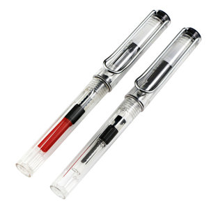 Stylo <span class=keywords><strong>plume</strong></span> transparent en plastique avec pointes flexibles en bec de canard, optionnel, pour <span class=keywords><strong>calligraphie</strong></span> <span class=keywords><strong>anglaise</strong></span> et arabe - Product Image 2