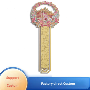 Marcapáginas <span class=keywords><strong>de</strong></span> Metal Moderno con Diseño Floral en <span class=keywords><strong>Relieve</strong></span>, Chapado en Oro, Imitación Antigua Grabada, Impresión UV, Marca ANZ, Varios Colores - Product Image 1